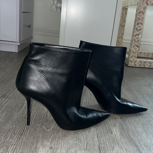 Saint Laurent Leather Pierre Stiletto Boots, 39.5 - Picture 3 of 10